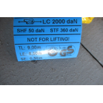 Spanband 4 Ton 9 meter, doos van 8 STUKS.